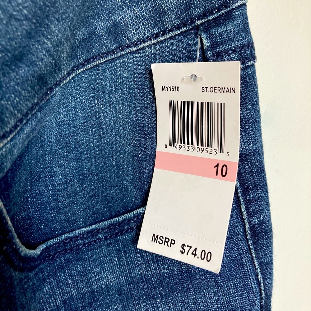 Seven7 New With Tags Tummyless Mid Rise Boot Size 10 Jeans St. Germain